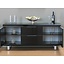 Milan design dressoir zwart hoogglans