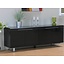 Milan 4 deurs design zwart hoogglans dressoir 181 cm