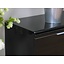 Milan 4 deurs design zwart hoogglans dressoir 181 cm