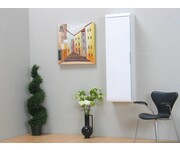 CD/DVD hangkast kolomkast wit hoogglans 