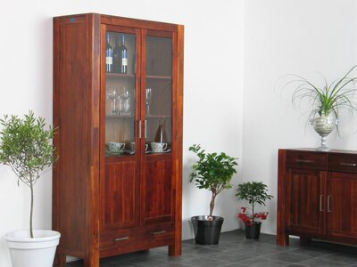 Vitrinekast Acacia koloniale stijl