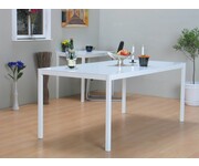 Eettafel eetkamertafel Milan wit hoogglans design 180cm 