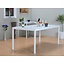 Eettafel eetkamertafel Milan wit hoogglans design 180cm