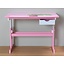 Bureau tekentafel ABC kleuters roze wit Cecilia