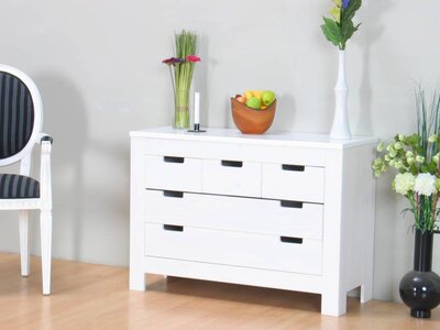 Kommode grenen ladenkast wit Stockholm