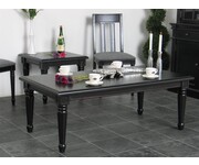 Salontafel langwerpig zwart Mozart antiek barok 135x75 cm 