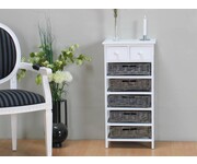 Kommode met rotan manden en lades Safir 