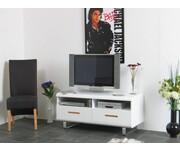 TV meubel Style wit hoogglans meubel op stalen poten 