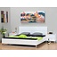 Bed wit hoogglans 180x200 Toronto incl lattenbodem