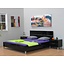Bed zwart hoogglans 180x200 Toronto incl lattenbodem