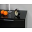 Zwart nachtkastje hoogglans design MDF Toronto