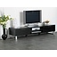 TV meubel zwart hoogglans lowboard 180cm Toronto