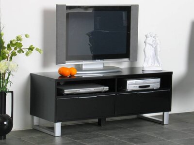 TV kast zwart hoogglans design Toronto softclose