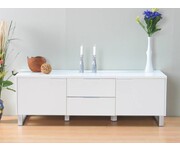 Laag tv dressoir wit hoogglans lowboard Toronto 