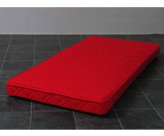 Schuimmatras rood met afneembare tijk 