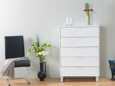 Ladenkast kommode wit hooglans Toronto