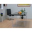 Eettafel design hoogglans zwart 140x80 Toronto