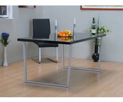 Eetkamertafel zwart hoogglans design Toronto 90x180 