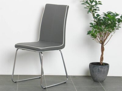 Eetkamerstoel grijs design stoel comfort Patricia