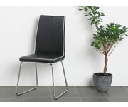 Eetkamerstoel sportief comfort design Patricia zwarte stoel 