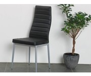 Eetstoel “Joan” zwart comfortabele stoel 