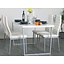 Eetkamerset Toronto wit hoogglans tafel + 4 stoelen