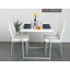 Eetkamerset Toronto wit hoogglans tafel + 4 stoelen