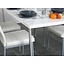 Eetkamerset Toronto wit hoogglans tafel + 4 stoelen