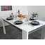 Eettafel wit grijs hoogglans 160x90 Everglades