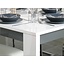 Eettafel wit grijs hoogglans 160x90 Everglades