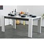 Eettafel wit grijs hoogglans 160x90 Everglades