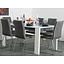 Eethoek grijs Everglades tafel met 6 stoelen
