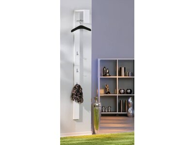 Wandkapstok Casa wit hoogglans design met beugel