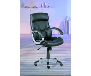 Bureaustoel burostoel zwart leer luxe 