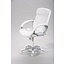 Bureaustoel wit leer luxe