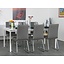 Grey Peak design eetkamerset tafel + stoelen