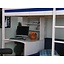 Hoogslaper wit met bureau, bank en kussenset blauw Thuka