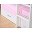 Hoogslaper inclusief onderbouw wit met roze kussens Thuka Prinses
