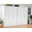 6 deurs kledingkast bestaande uit 2x3 drs kast Oslo wit