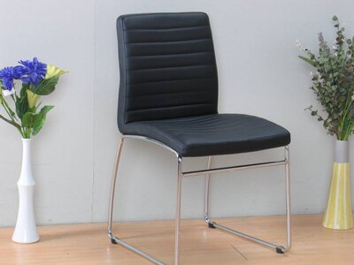 Stoel zwart Denver kantoor en eetkamerstoel