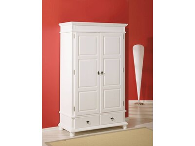 Tweedeurs kledingkast wit met laden Danz