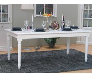 Eetkamertafel Mozart wit landelijke barok tafel 