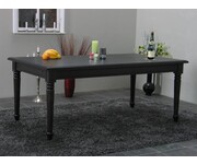 Eetkamertafel Mozart barok tafel zwart incl. verlengstukken 