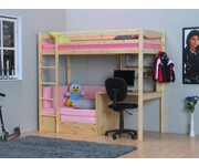 Thuka hoogslaper Floor met roze bankkussens 