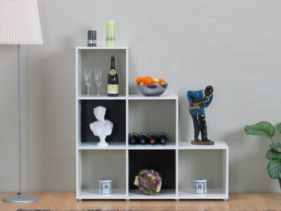 Pegasus ruimtedeler bijzettafel 6 kubussen