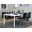 Milan eethoek tafel wit met 6 stoelen Denver