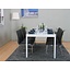 Milan eethoek tafel wit met 6 stoelen Denver