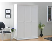 Driedeurs kledingkast wit Venetië Tvilum