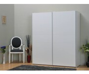 2-deurs kledingkast zweefdeurkast wit Pegasus Tvilum