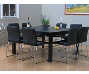 Vergaderset Denver vierkante tafel met 8 stoelen 